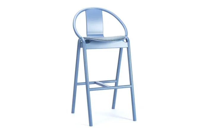 again barstool with seat upholstery 1