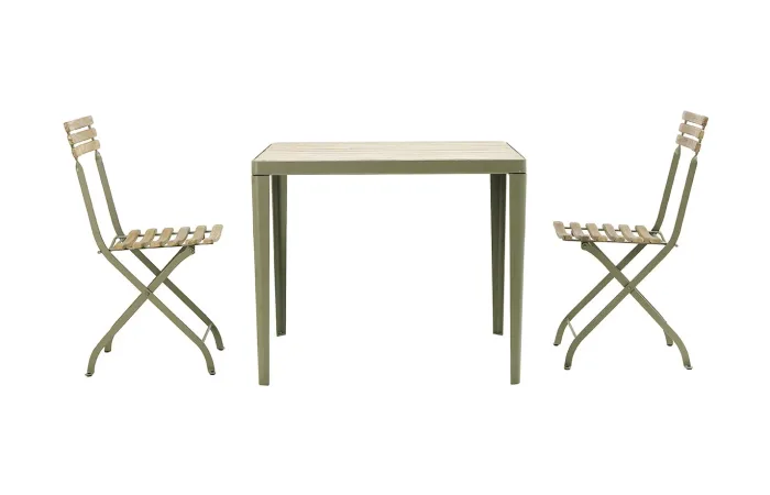 laren dining table square with laren fold up chair